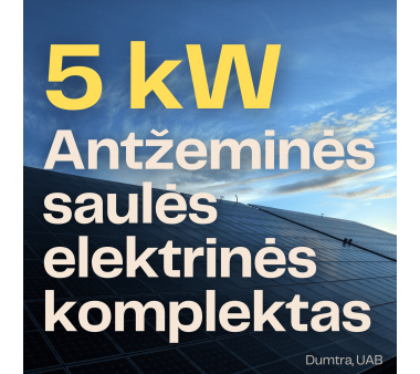 Antžeminės 5 kW galios saulės elektrinės komplektas