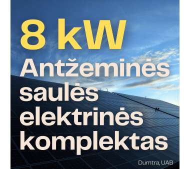 Antžeminės 8 kW galios saulės elektrinės komplektas