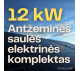 Grondgemonteerde zonnepaneelinstallatie van 12 kW vermogen