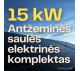 Antžeminės 15 kW galios saulės elektrinės komplektas