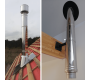 Chimney for stove 3 m high D150/200 through the roof